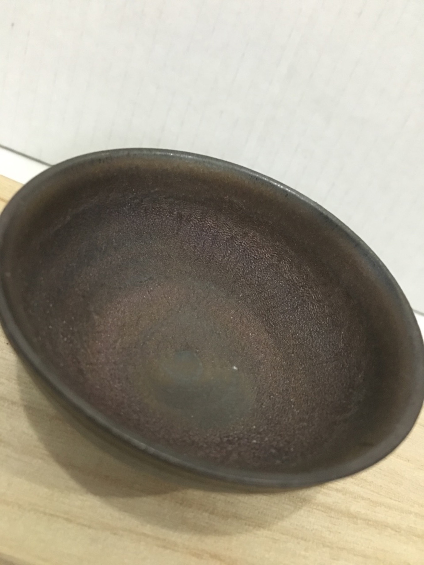 窑变小盏内壁特写